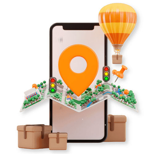 Local SEO services in Pakistan with smartphone showing Google Maps location pin
