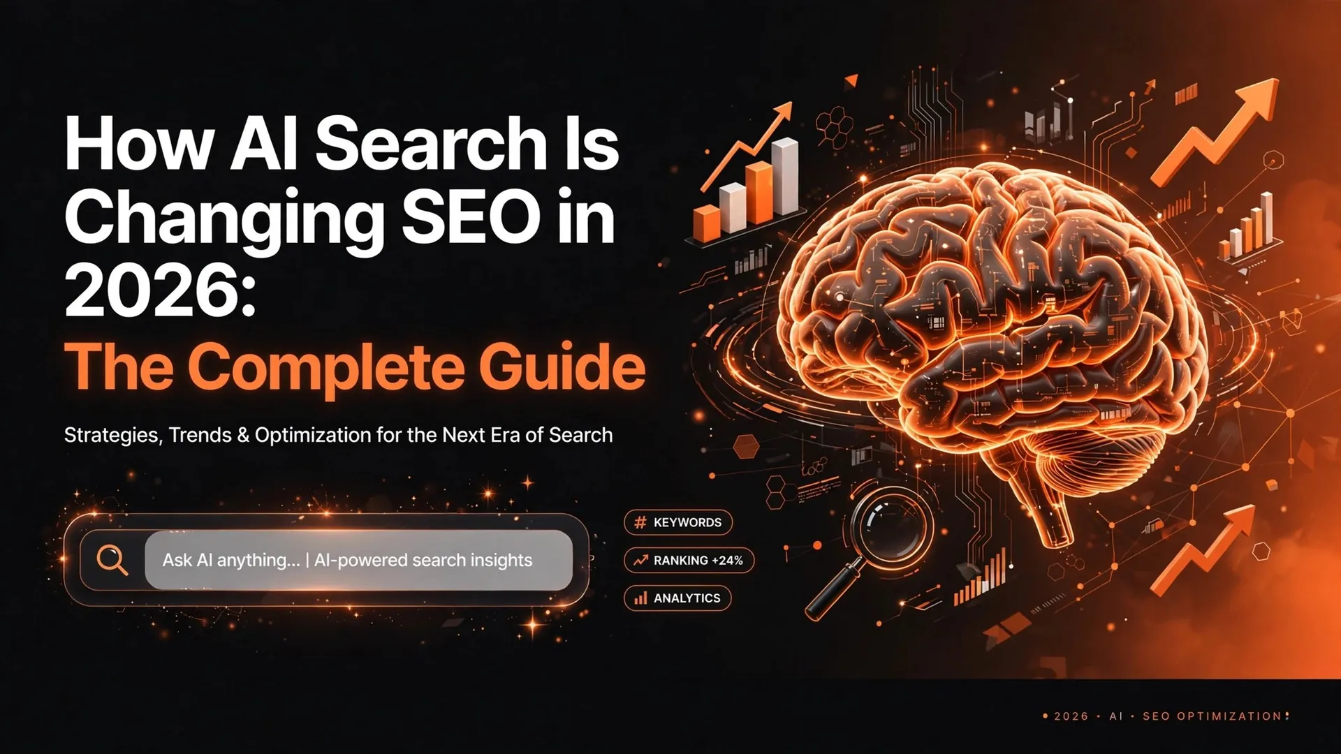 How AI Search is Changing SEO in 2026 The Complete Guide - AI-powered search insights with brain, keywords and ranking analytics