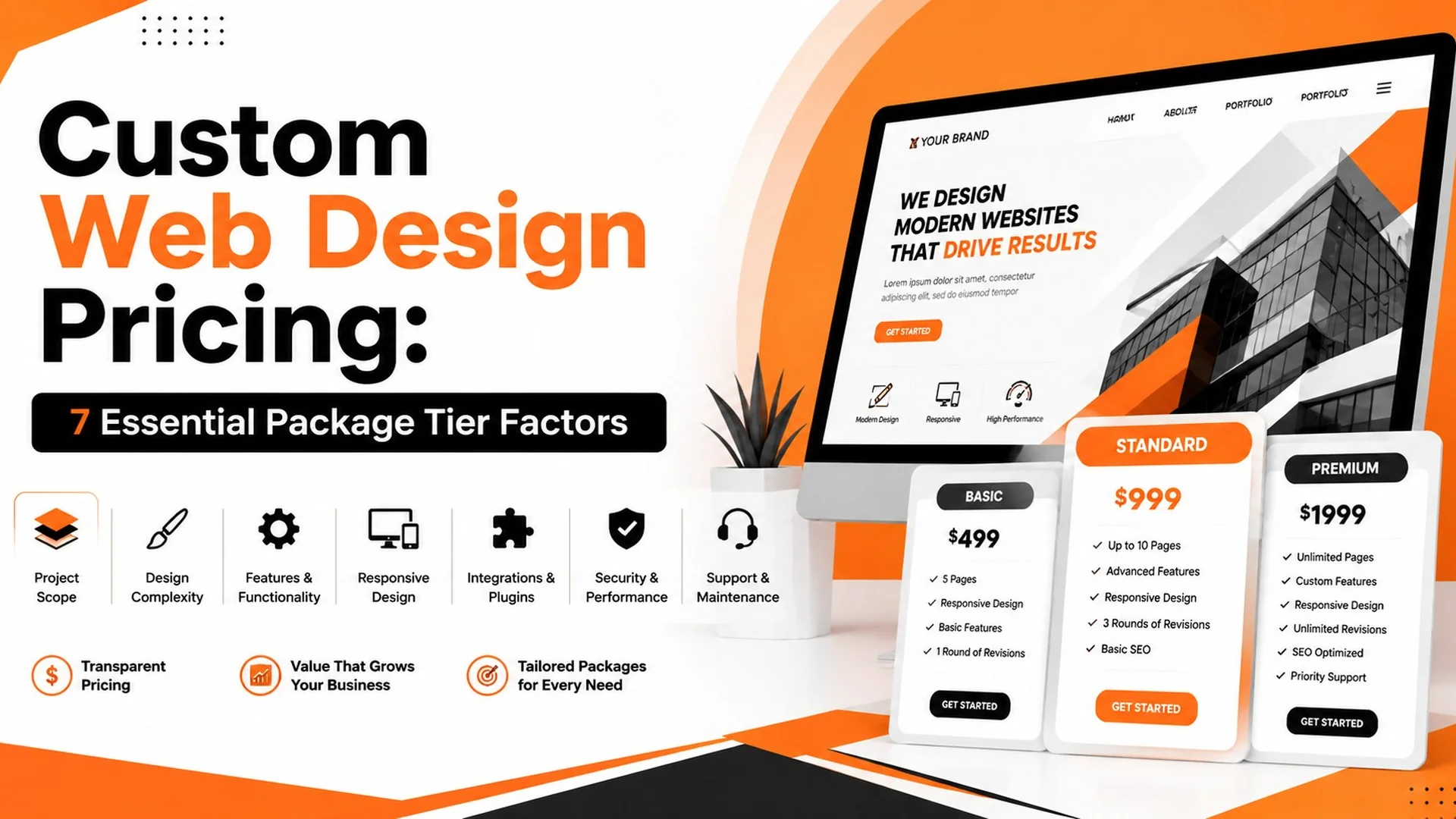Custom Web Design Pricing: 7 Essential Package Tier Factors